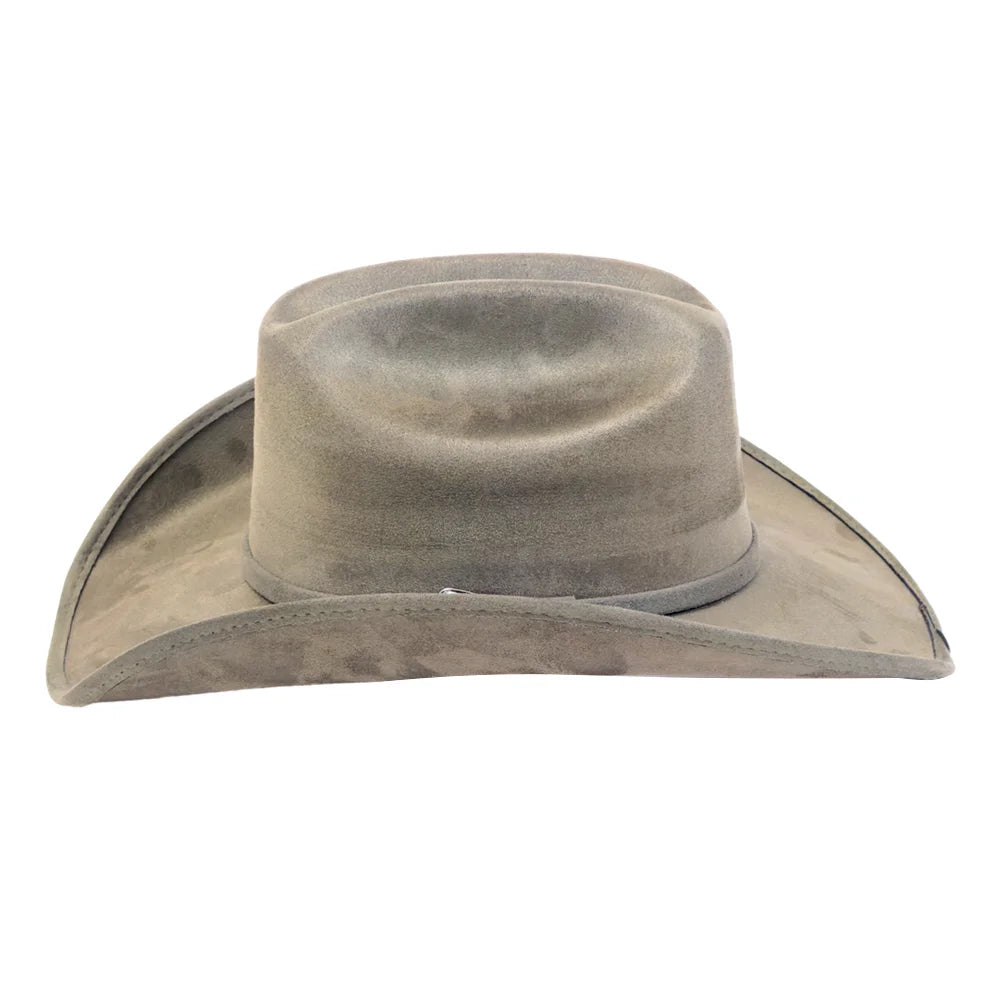 Dutch | Womens Olive Faux Suede Cattleman Crown Cowgirl Hat