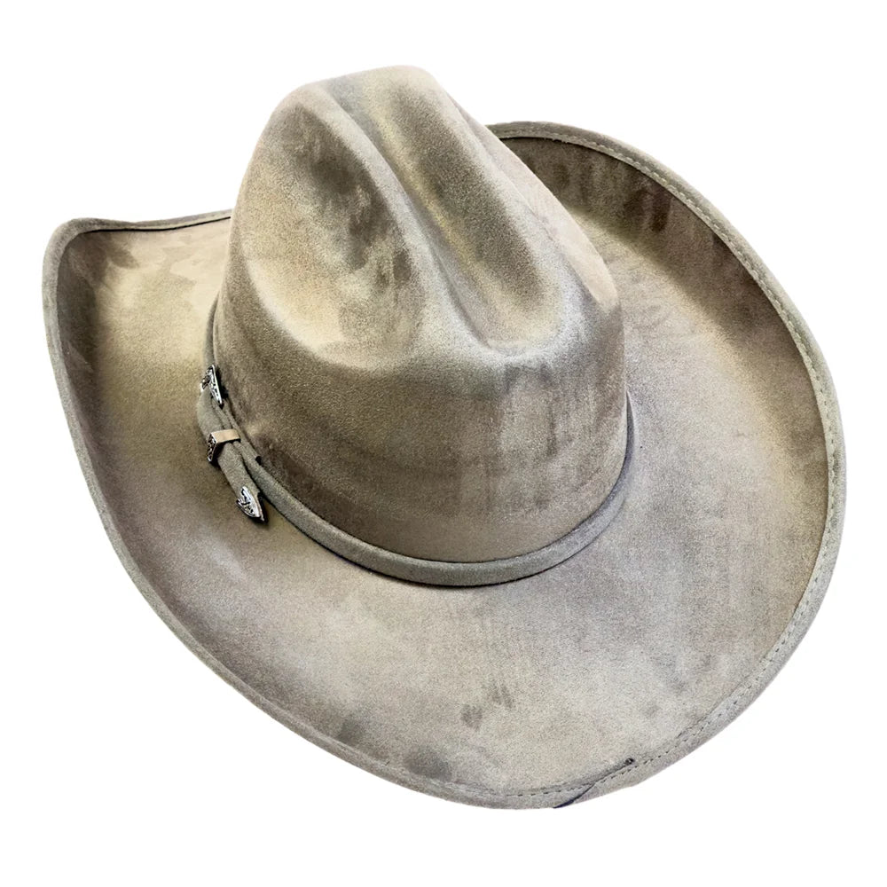 Dutch | Womens Olive Faux Suede Cattleman Crown Cowgirl Hat