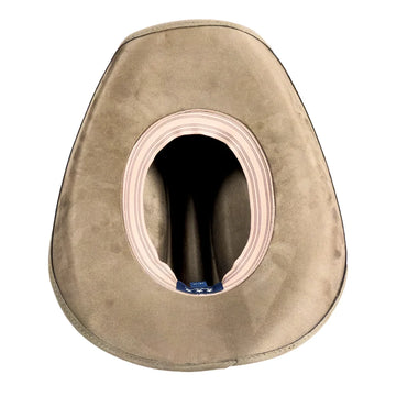 Dutch | Mens Olive Faux Suede Cattleman Crown Cowboy Hat