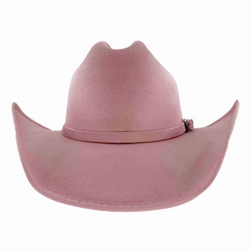 Dutch | Mens Pink Faux Suede Cattleman Crown Cowboy Hat