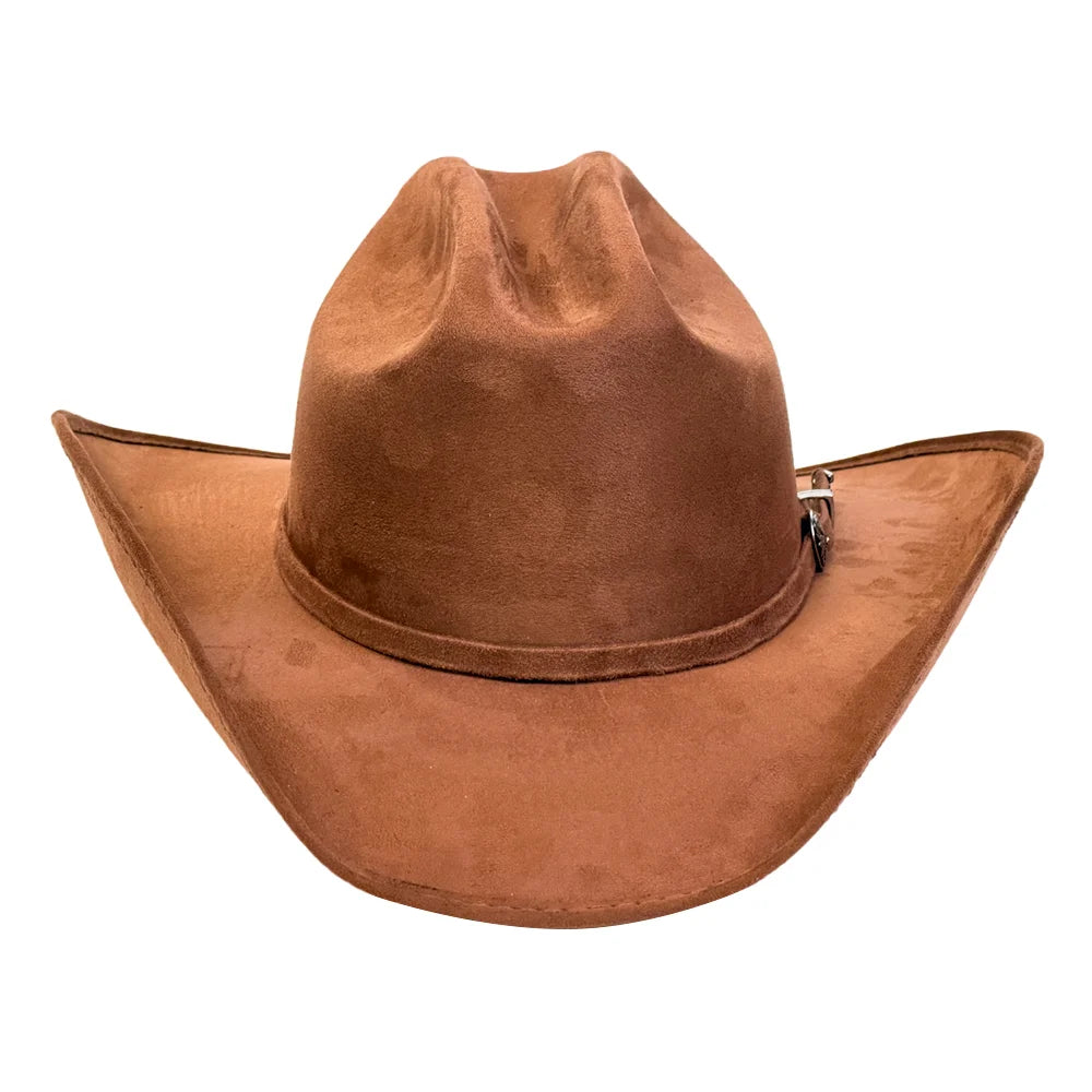 Dutch | Mens Tobacco Faux Suede Cattleman Crown Cowboy Hat