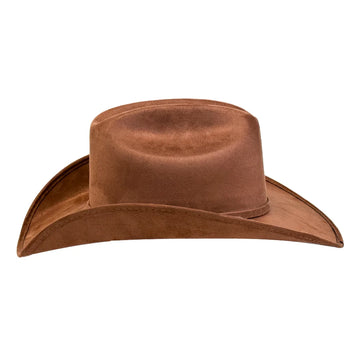 Dutch | Mens Tobacco Faux Suede Cattleman Crown Cowboy Hat