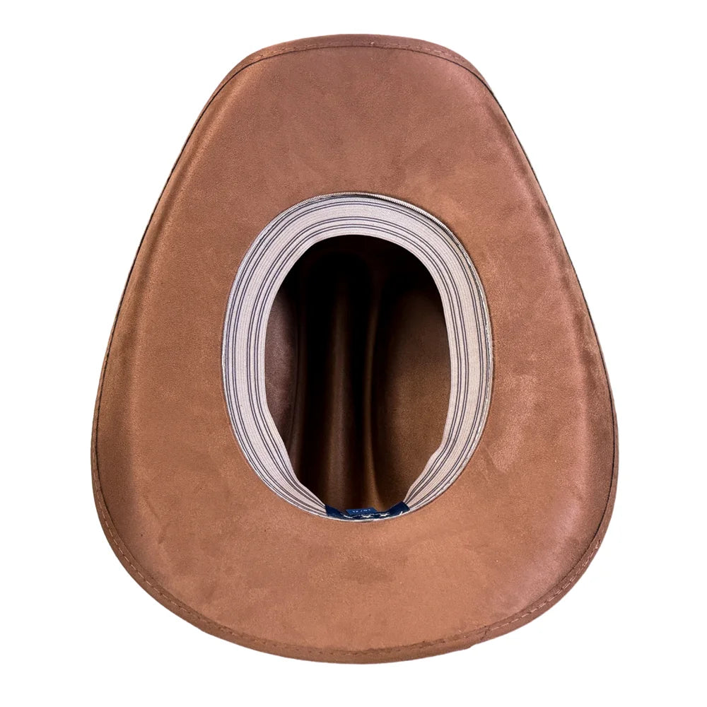 Dutch | Mens Tobacco Faux Suede Cattleman Crown Cowboy Hat
