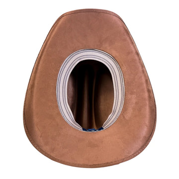Dutch | Mens Tobacco Faux Suede Cattleman Crown Cowboy Hat