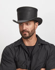 El Dorado | Mens Leather Top Hat