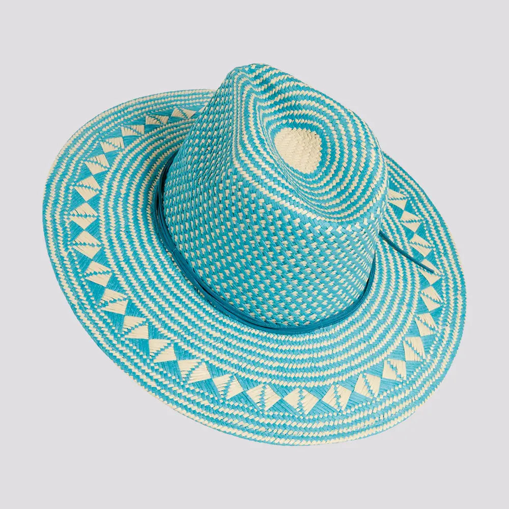 Eppie | Womens Two Tone Toyo Straw Sun Hat – American Hat Makers