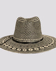 Eppie | Mens Natural & Black Two Tone Toyo Straw Sun Hat