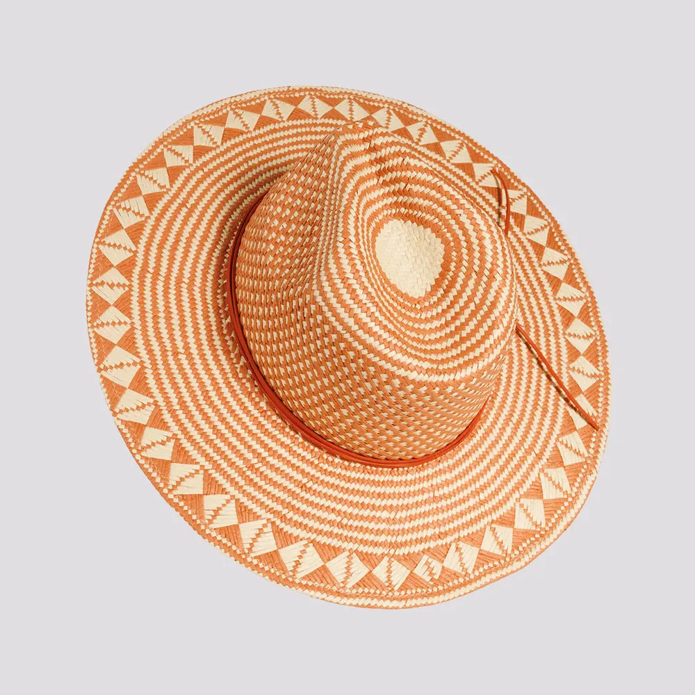 Eppie | Womens Two Tone Toyo Straw Sun Hat – American Hat Makers