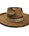 Etcher Womens Felt Fedora Front Angled View