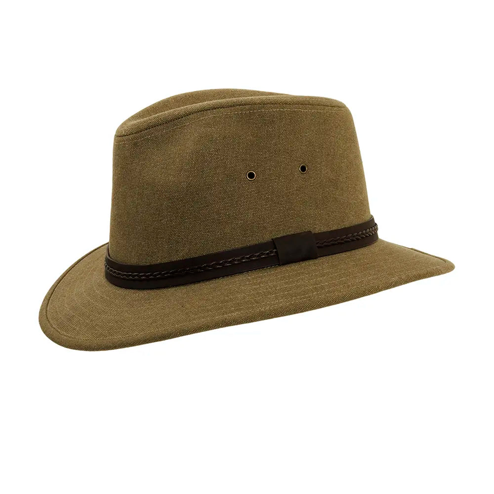 Explorer Olive Outback Hat Side View