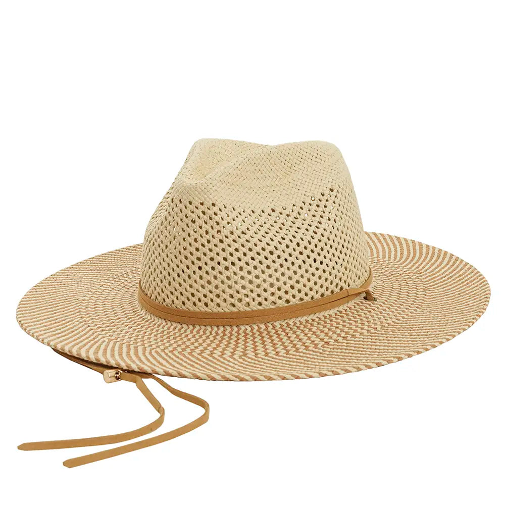 Ezra Natural Sun Straw Hat Side VIew