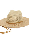 Ezra Natural Sun Straw Hat Side VIew