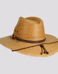 Falcon | Womens Fine Mexican Palm Wide Brim Straw Sun Hat