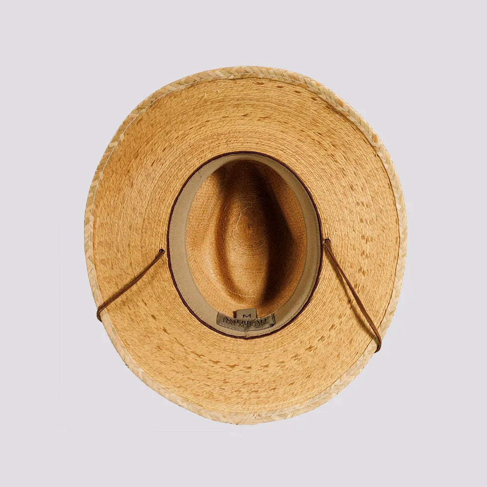 Falcon | Womens Fine Mexican Palm Wide Brim Straw Sun Hat