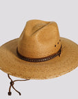 Falcon | Womens Fine Mexican Palm Wide Brim Straw Sun Hat