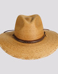 Falcon | Womens Fine Mexican Palm Wide Brim Straw Sun Hat