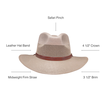 Straw Hat - The Florence Sun Hat by American Hat Makers