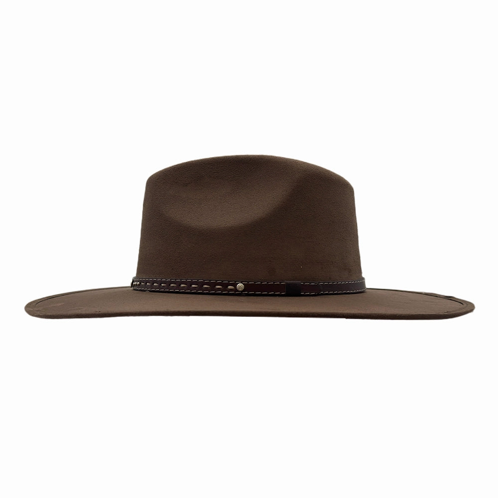 Granger | Womens Faux Suede Rancher Fedora Hat