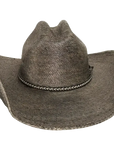 greystone grey straw cowboy hat front view