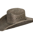 greystone grey straw cowboy hat angled view