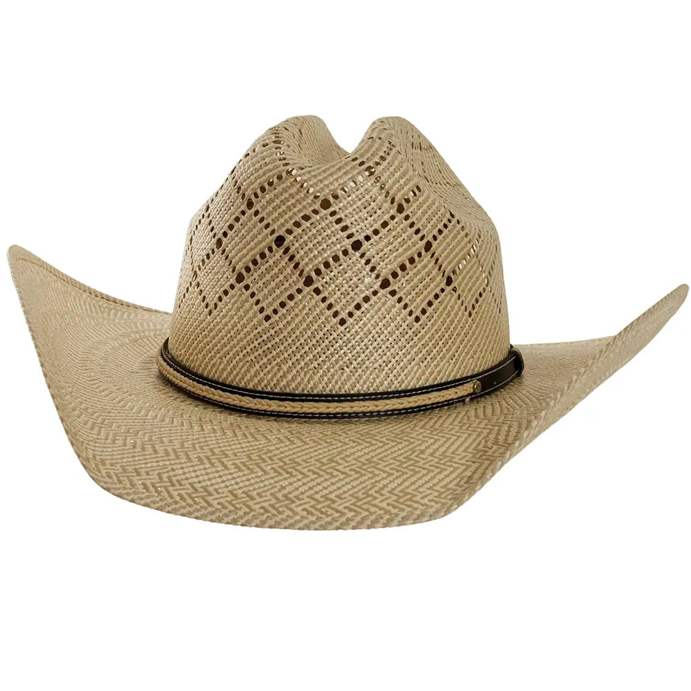 Gunman Women Straw Cowboy Hat Front View