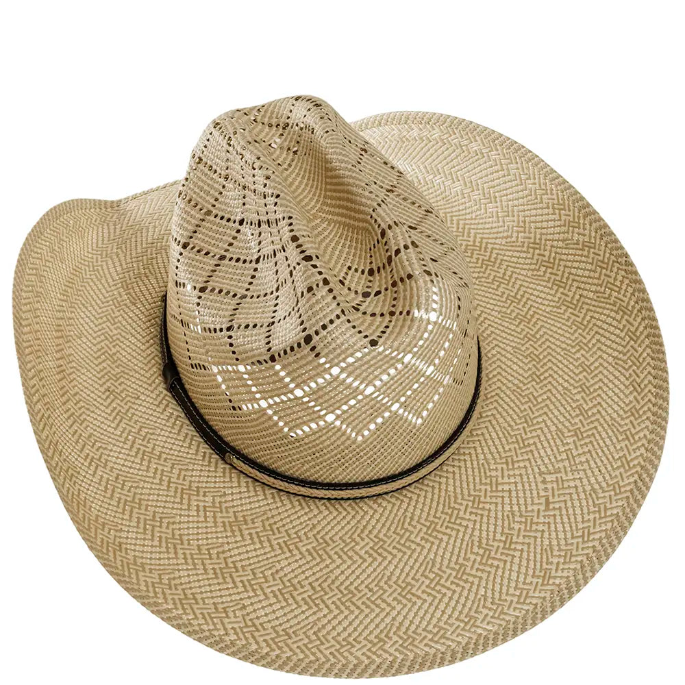 Gunman Women Straw Cowboy Hat Top View