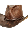 Harley Womens Brown Leather Cowboy Side Angled View