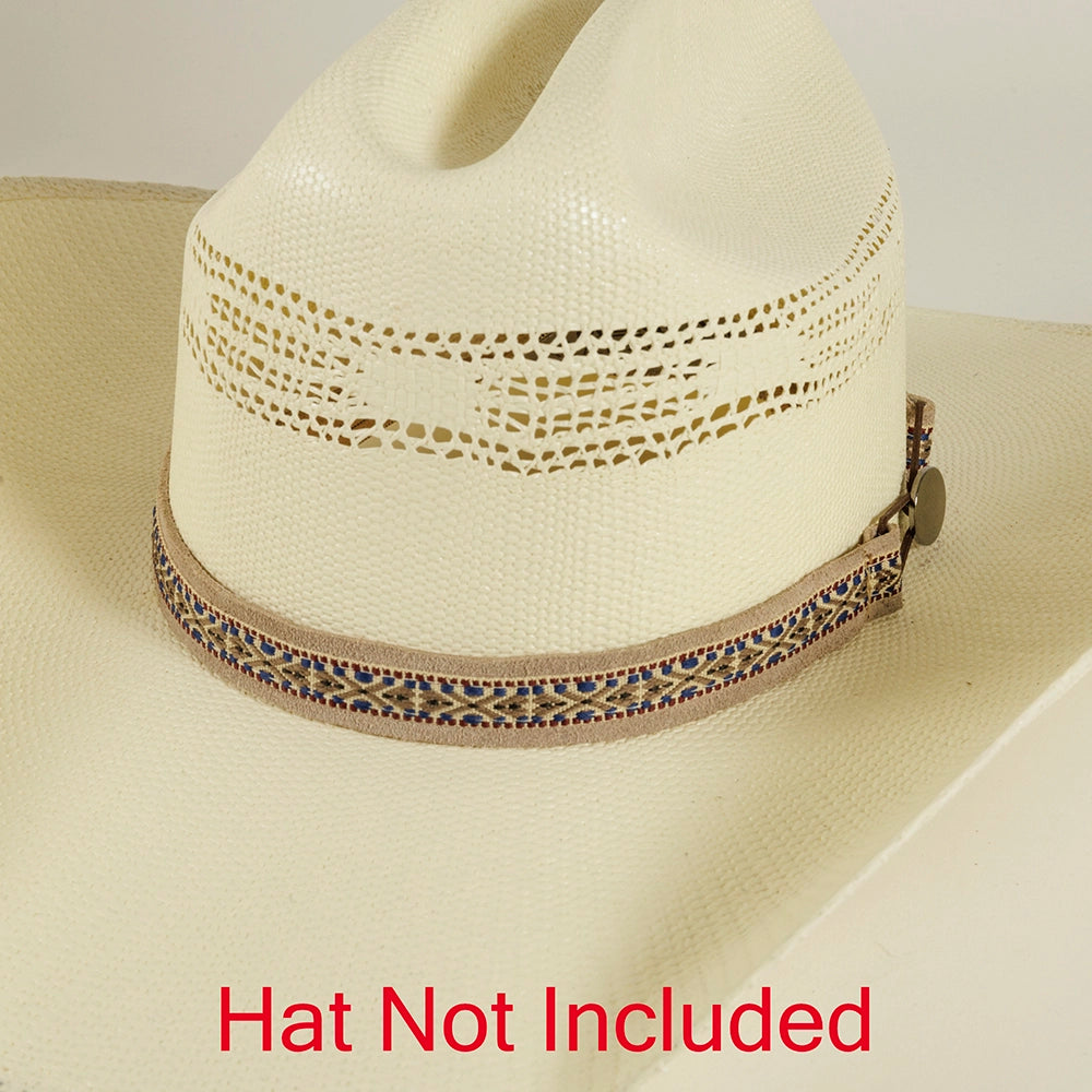 Hidalgo Hat Band on a white hat