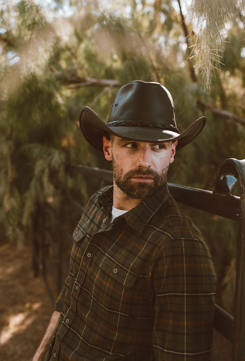 Brown store cowboy hat