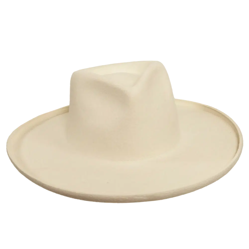 White felt floppy hat sales