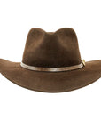 Huntsman Brown Felt Outback Hat Front View