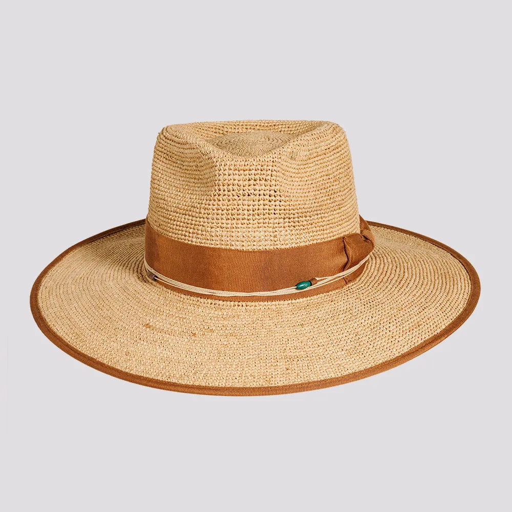 Inari | Womens Natural Crocheted Raffia Straw Sun Hat