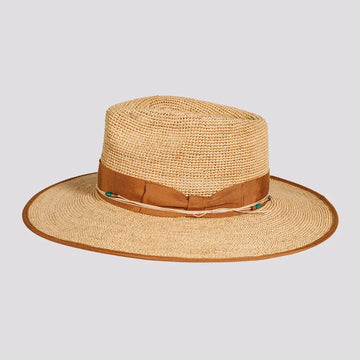 Inari | Womens Natural Crocheted Raffia Straw Sun Hat