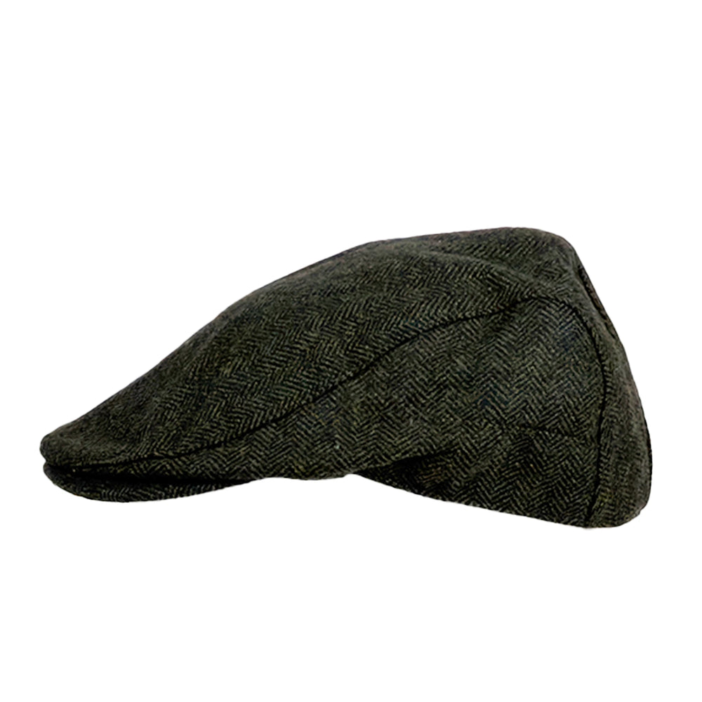 Jace | Mens Olive Wool Felt Ivy Cap