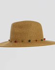 Jewel Toast Sun Straw Hat Side View