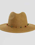 Jewel Toast Sun Straw Hat Front View