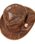 jiminy leather top hat top view
