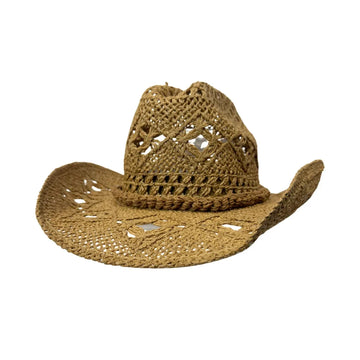 Josie | Mens Camel Paper Straw Cowboy Hat