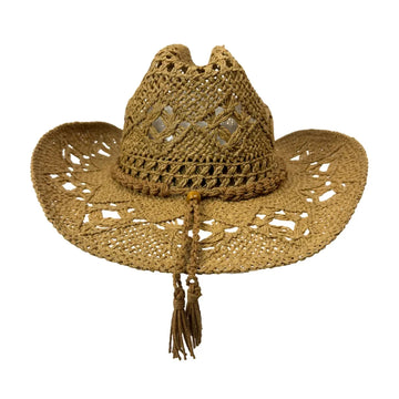 Josie | Mens Camel Paper Straw Cowboy Hat
