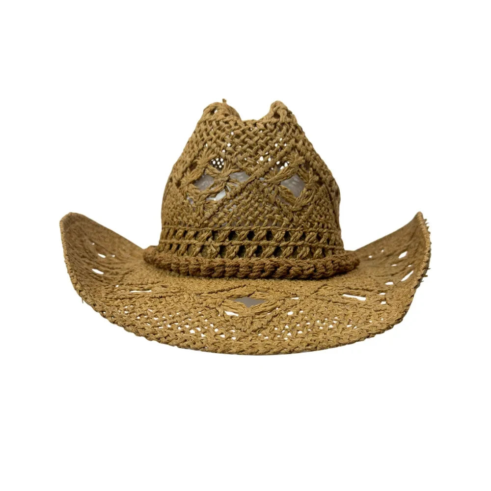 Josie | Mens Camel Paper Straw Cowboy Hat