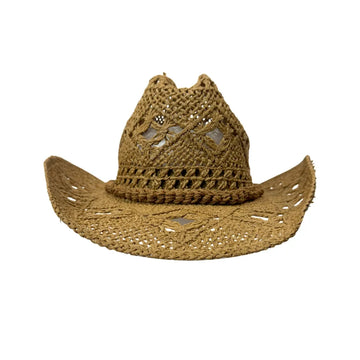 Josie | Mens Camel Paper Straw Cowboy Hat
