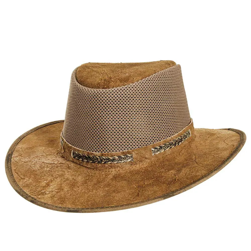 Breeze | Mens Latte Suede Sun Hat by American Hat Makers