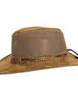 Journey Mens Sun Hat Mesh Side Angled View