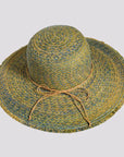 Joy | Womens Sewn Paper Braid Sun Hat with Fringe Edge