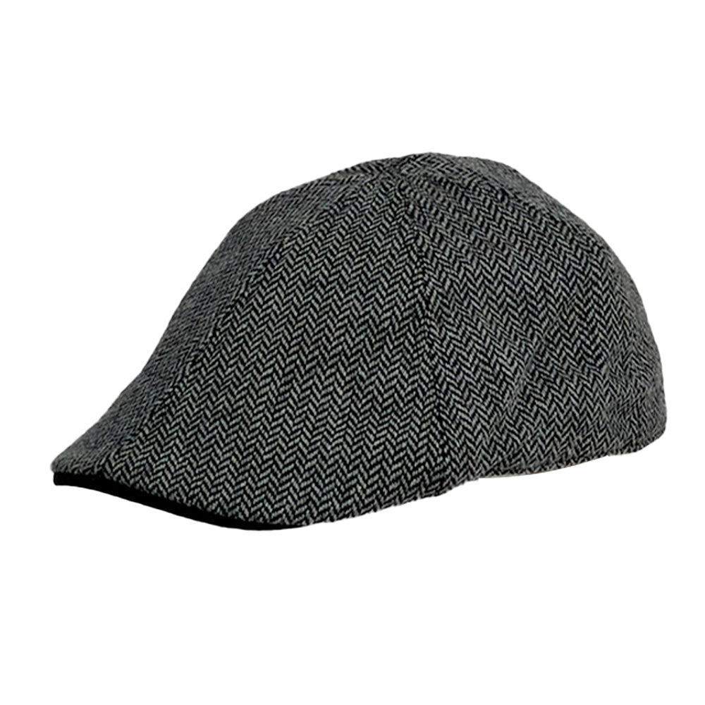 Jude | Womens Charcoal Wool Felt Ivy Cap