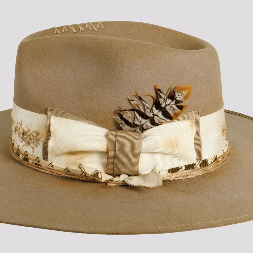 Justice | Womens Wool Felt Outback Fedora Hat