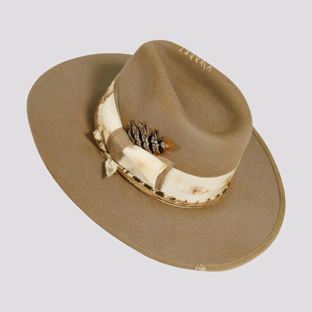 Justice | Womens Wool Felt Outback Fedora Hat