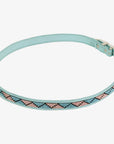 Kele | Beaded Hat Band with Turquoise and Pink Diamonds