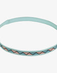 Kele | Beaded Hat Band with Turquoise and Pink Diamonds