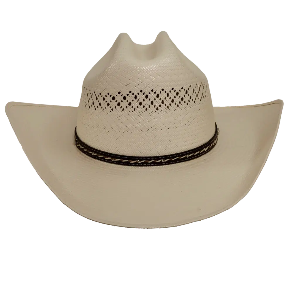 Vintage Mexican Western Straw Summer Hat Size 7 1/8